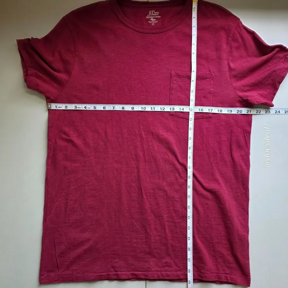 J. Crew Cotton Maroon Tee Men's Large